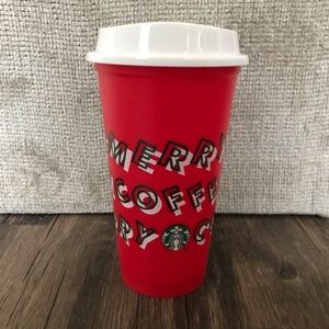 Starbucks Holiday Reusable Hot Cup Merry Coffee